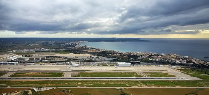 Framed Print : Aerial view, Aeroport de Palma Framed Print : Aerial view, Aeroport de Palma