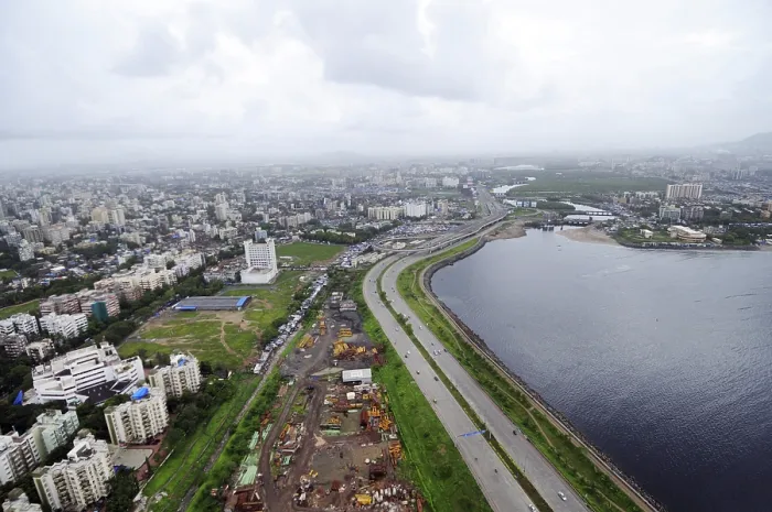 Framed Print : Aerial view of Bandra reclamation Framed Print : Aerial view of Bandra reclamation
