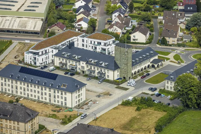 Framed Print : Aerial view, Belgian Quarter Soest Framed Print : Aerial view, Belgian Quarter Soest