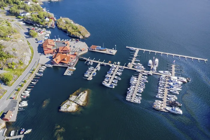 Framed Print : Aerial view of boats in a marina Framed Print : Aerial view of boats in a marina