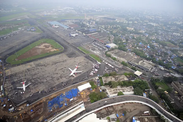 Framed Print : Aerial view of chhatrapati shivaji international airport Framed Print : Aerial view of chhatrapati shivaji international airport