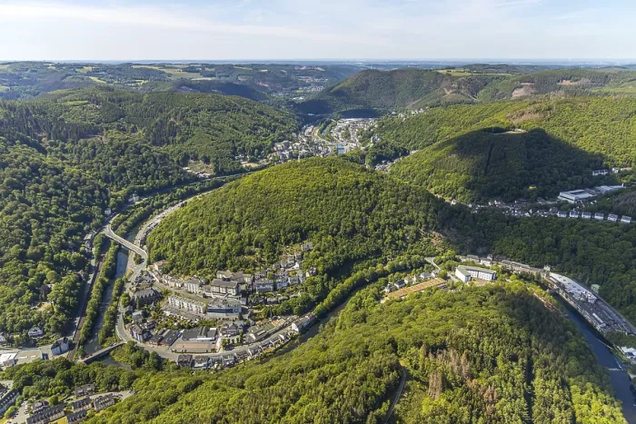 Framed Print : Aerial view, district Lennestein