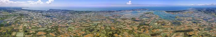 Framed Print : Aerial view, drone image of the salt marshes Framed Print : Aerial view, drone image of the salt marshes