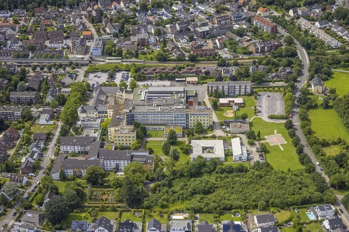 Framed Print : Aerial view, Duisburg-South, Helios St
