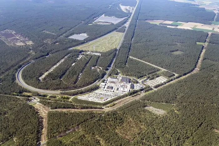 Framed Print : Aerial view of the Ehra-Lessien test site Framed Print : Aerial view of the Ehra-Lessien test site