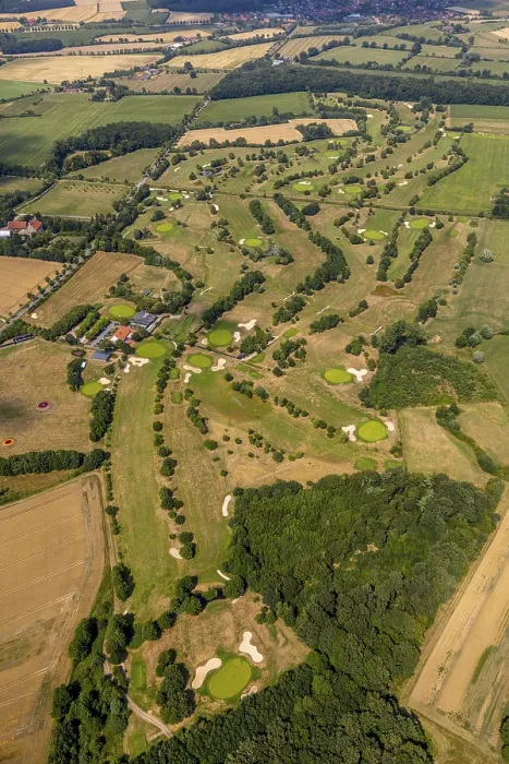 Framed Print : Aerial view, Elmenhorst overview