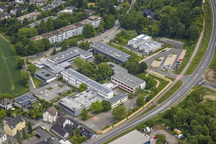 Framed Print : Aerial view, GGS Gemeinschaftsgrundschule Borgersbruch Framed Print : Aerial view, GGS Gemeinschaftsgrundschule Borgersbruch