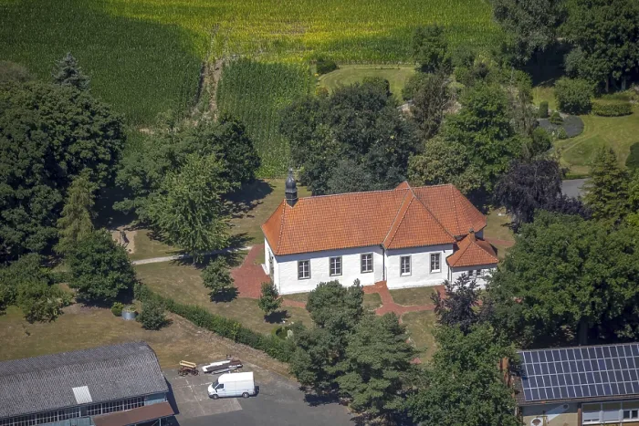 Framed Print : Aerial view, Hofgut by Gerhard Gartner