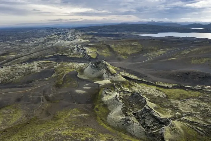 Framed Print : Aerial view, Laki crater, Laki crater series Framed Print : Aerial view, Laki crater, Laki crater series