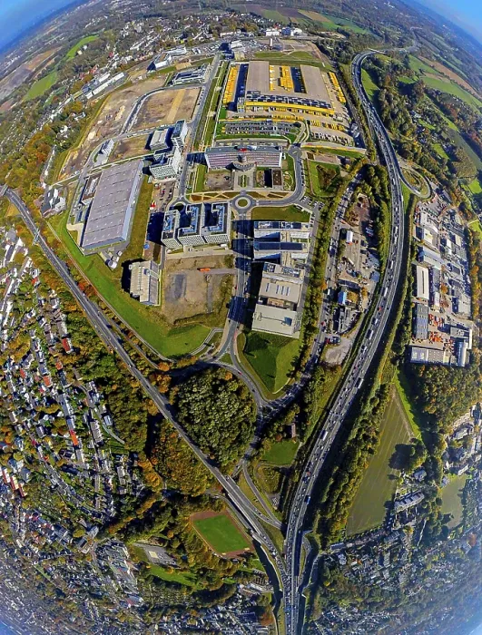 Framed Print : Aerial view, large construction site Mark 51 / 7