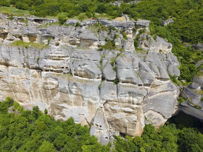 Framed Print : Aerial view, Madara rock plateau