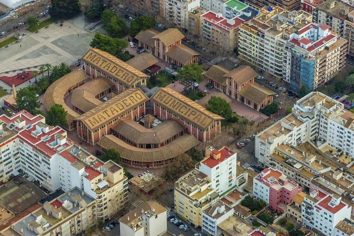 Framed Print : Aerial view, Matadero Municipal Framed Print : Aerial view, Matadero Municipal