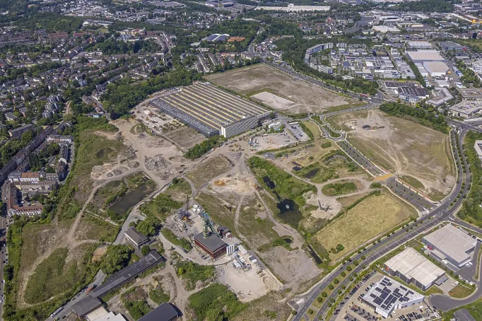 Framed Print : Aerial view, new construction area Stadtquartier Essen 51 Framed Print : Aerial view, new construction area Stadtquartier Essen 51
