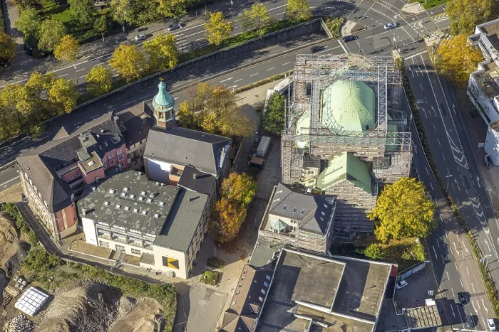 Framed Print : Aerial view, Old Synagogue Cultural Center on Jewish History Framed Print : Aerial view, Old Synagogue Cultural Center on Jewish History