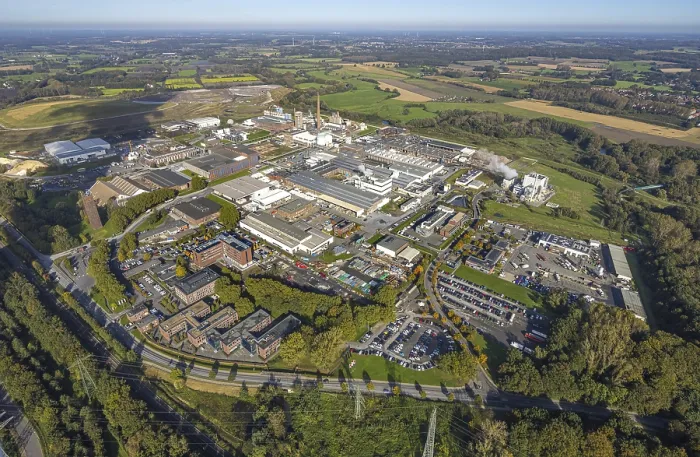 Framed Print : Aerial view, Remondis Lippewerk factory site Framed Print : Aerial view, Remondis Lippewerk factory site