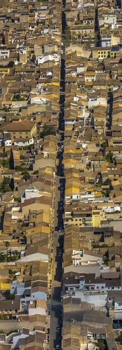 Framed Print : Aerial view, Sa Pobla, Pla de na Tesa