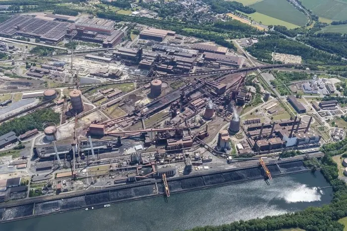 Framed Print : Aerial view of the Salzgitter AG steelworks Framed Print : Aerial view of the Salzgitter AG steelworks