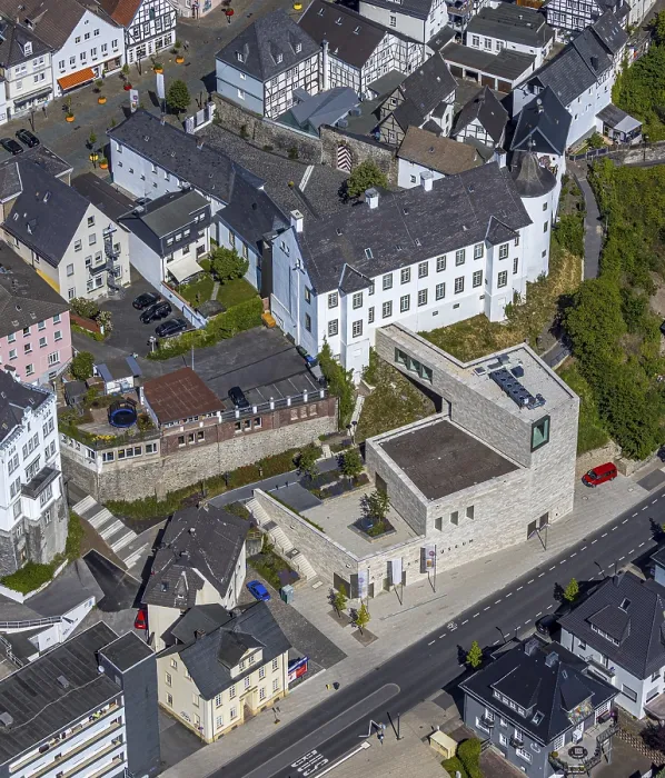 Framed Print : Aerial view, Sauerland-Museum am Alter Markt