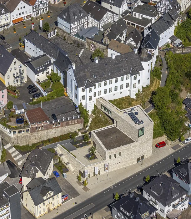 Framed Print : Aerial view, Sauerland-Museum am Alter Markt