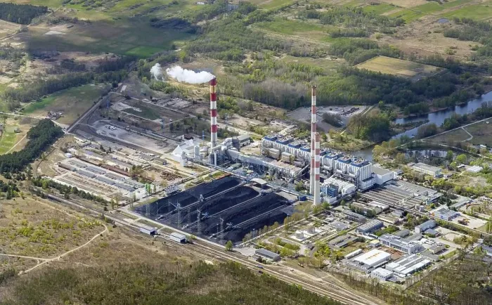 Framed Print : Aerial view of Unteroder power station Framed Print : Aerial view of Unteroder power station