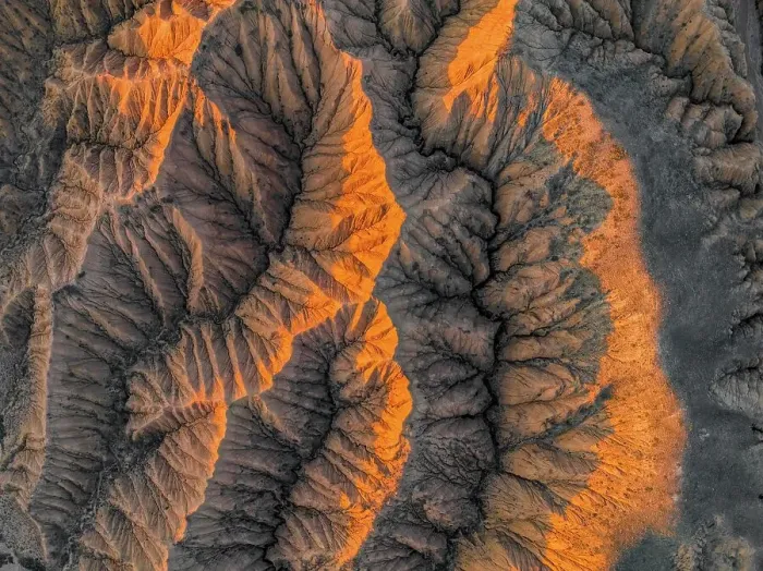 Framed Print : Aerial view, View from above, Canyon runs through landscape, Dramatic barren landscape of eroded hills, Badlands, Canyon of the Forgotten Rivers, Issyk Kul, Kyrgyzstan, Asia Framed Print : Aerial view, View from above, Canyon runs through landscape, Dramatic barren landscape of eroded hills, Badlands, Canyon of the Forgotten Rivers, Issyk Kul, Kyrgyzstan, Asia