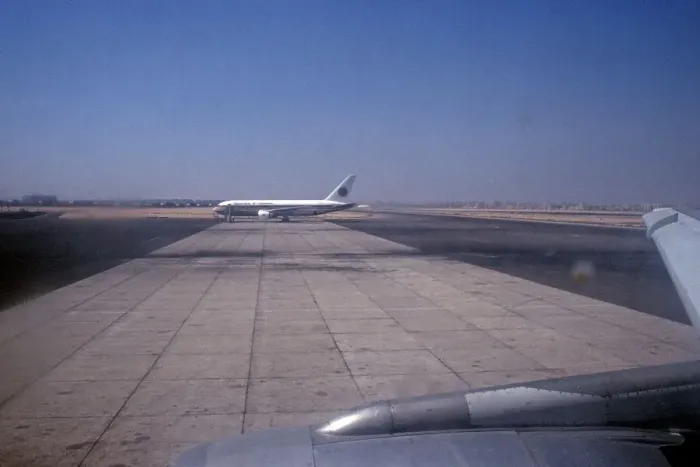 Framed Print : Aeroplane on the runway in perch position Framed Print : Aeroplane on the runway in perch position