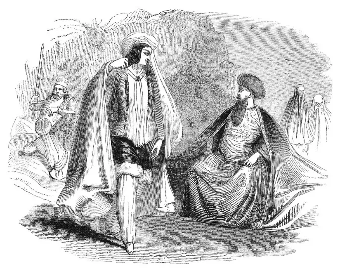 Framed Print : Afghans. Engraving from The Penny Magazine Framed Print : Afghans. Engraving from The Penny Magazine