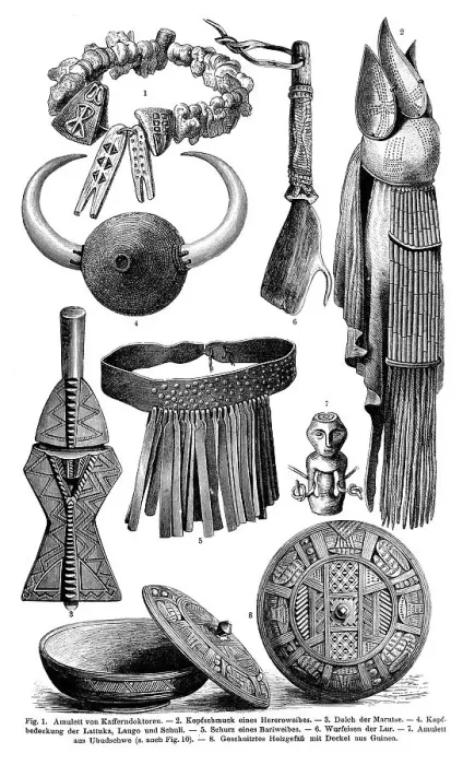 Framed Print : African Culture II, an illustration from Meyers Konversations-Lexikon Framed Print : African Culture II, an illustration from Meyers Konversations-Lexikon