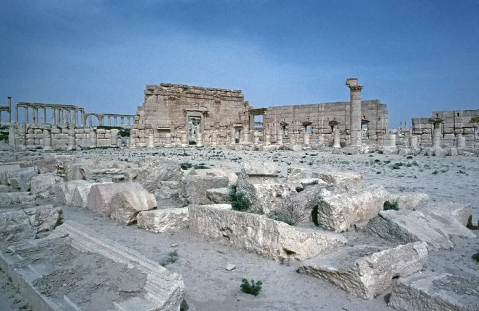 Framed Print : Agora, marketplace, Palmyra, Syria, May 1987, vintage, retro, old, historical, Asia