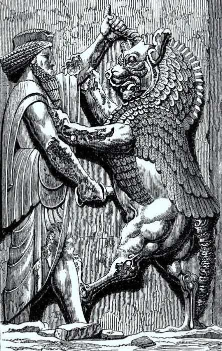 Framed Print : The Ahrimanic Beast is killed by the King Framed Print : The Ahrimanic Beast is killed by the King