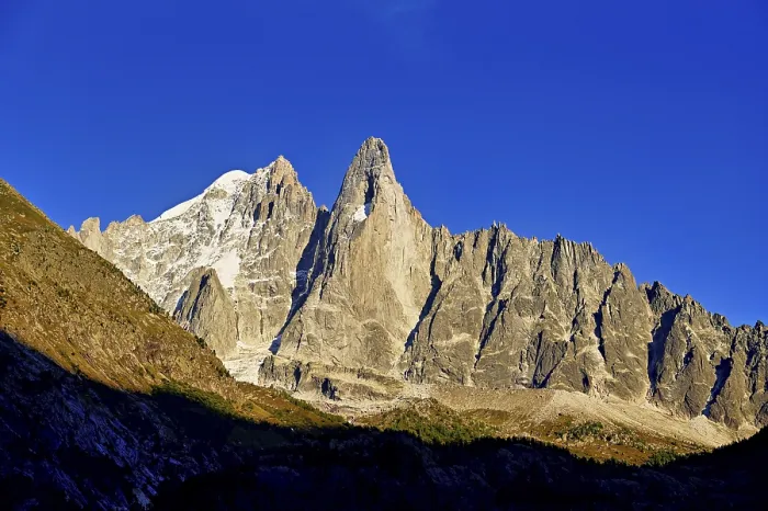 Framed Print : Aiguille du Dru in the evening light Framed Print : Aiguille du Dru in the evening light