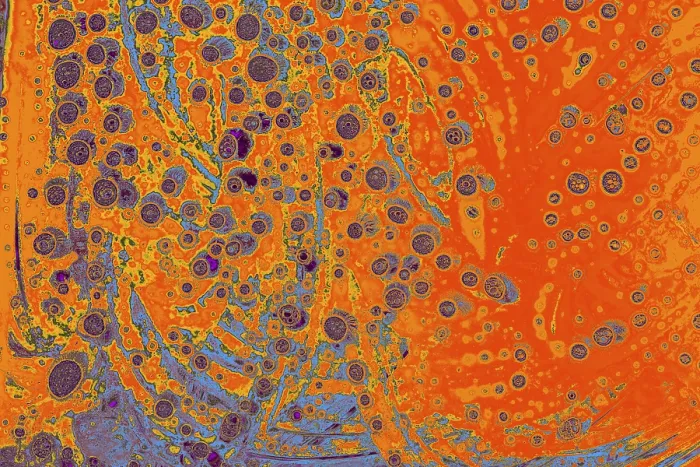 Framed Print : Air bubbles inside water base form patterns Framed Print : Air bubbles inside water base form patterns