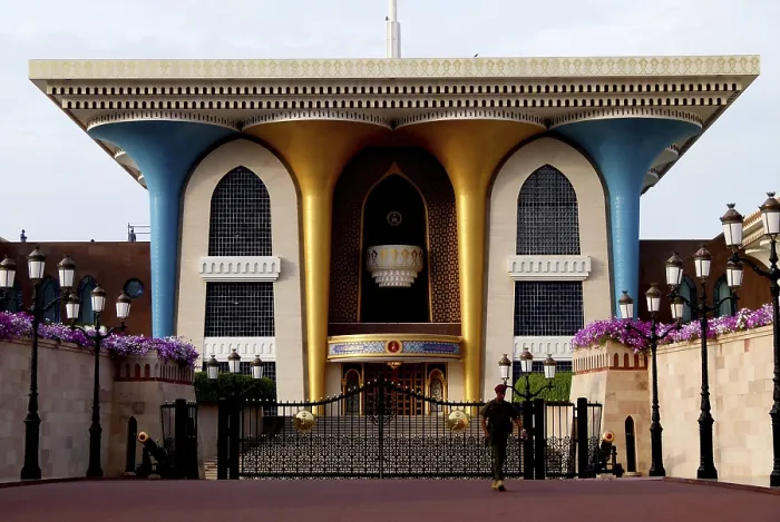 Framed Print : Al-Alam Palace, seat of government in Muscat, Oman