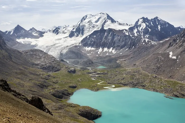 Framed Print : Ala-Kul lake in Tien Shan mountains Framed Print : Ala-Kul lake in Tien Shan mountains