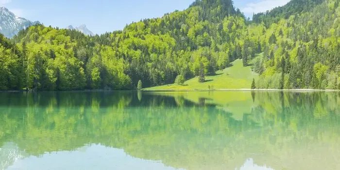 Framed Print : Alatsee, Ostallgaeu, Allgaeu, Swabia