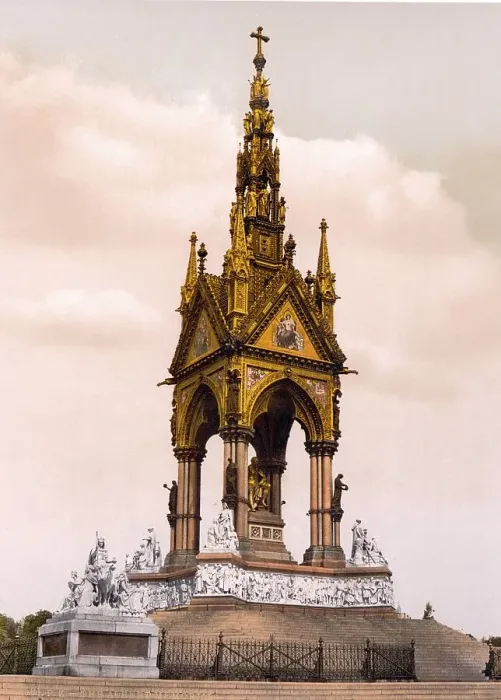 Framed Print : Albert monument, London, ca 1895 Framed Print : Albert monument, London, ca 1895