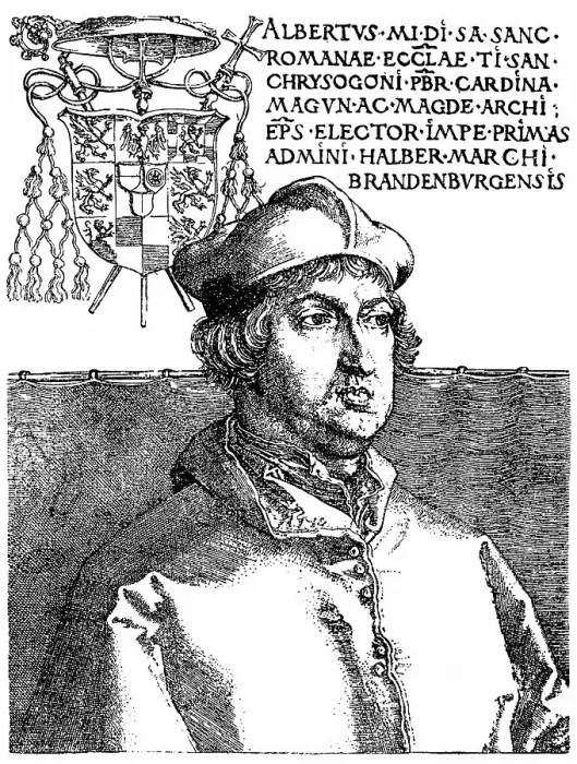 Framed Print : Albrecht von Hohenzollern, 1490 - 1545
