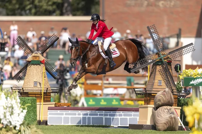Framed Print : Alessandra Reich of Austria, riding Oeli R