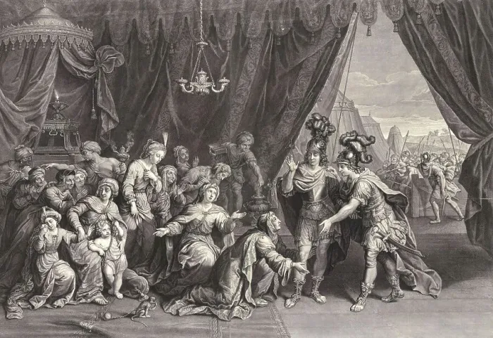 Framed Print : Alexander the Great with the Family of Darius Framed Print : Alexander the Great with the Family of Darius