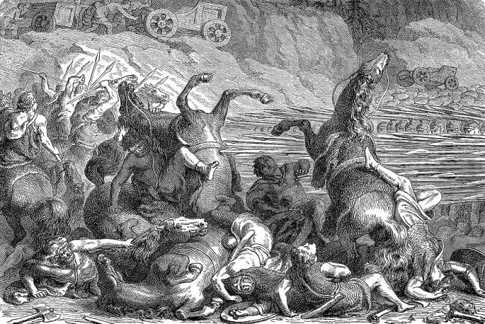 Framed Print : Alexander the Great fighting against the Thracians Framed Print : Alexander the Great fighting against the Thracians
