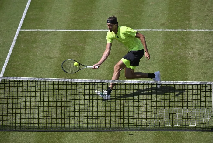 Framed Print : Alexander Zverev GER, Action, Tennis