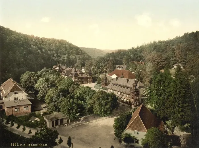 Framed Print : Alexisbad near Harzgerode in the Harz Mountains