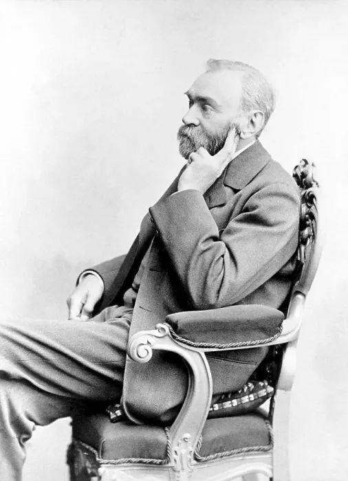 Framed Print : Alfred Bernhard Nobel (21 October 1833 - 10 December 1896) was a Swedish chemist, inventor, engineer and businessman. He is known for inventing dynamite as well as having bequeathed his fortune to establish the Nobel Prize Framed Print : Alfred Bernhard Nobel (21 October 1833 - 10 December 1896) was a Swedish chemist, inventor, engineer and businessman. He is known for inventing dynamite as well as having bequeathed his fortune to establish the Nobel Prize