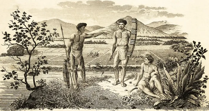 Framed Print : Alfuren, inhabitants of the Molucca Islands