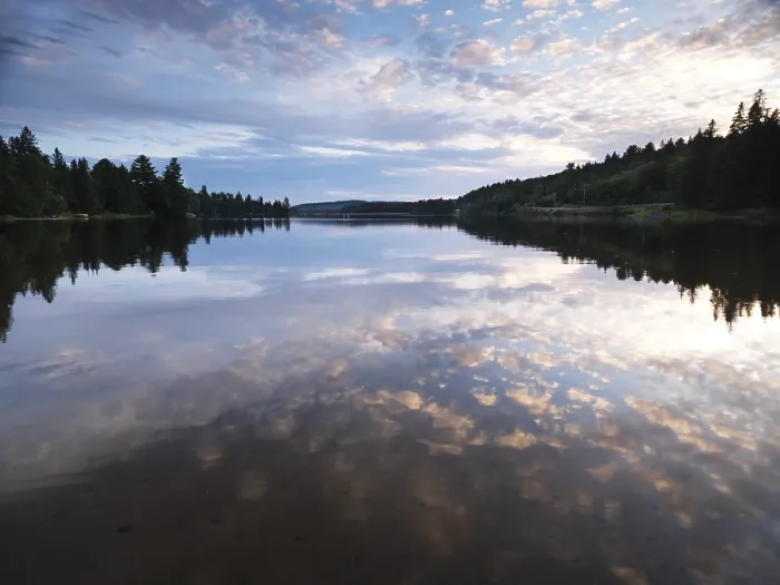 Framed Print : Algonquin Provincial Park summertime nature scenery of the Lake of Two Rivers at sunset Framed Print : Algonquin Provincial Park summertime nature scenery of the Lake of Two Rivers at sunset