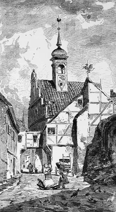 Framed Print : Alley in Stargard, West Pomerania