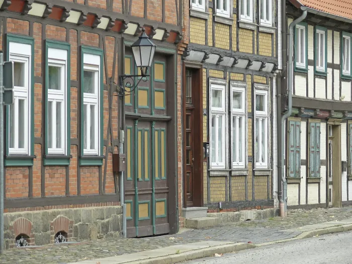 Framed Print : Alley, Wernigerode, Harz, Harz foothills Framed Print : Alley, Wernigerode, Harz, Harz foothills