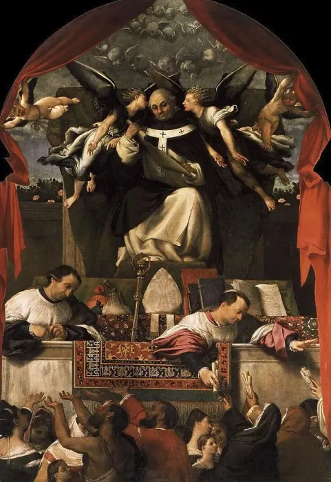 Framed Print : The Alms of St. Anthony, painting by Lorenzo Lotto Framed Print : The Alms of St. Anthony, painting by Lorenzo Lotto