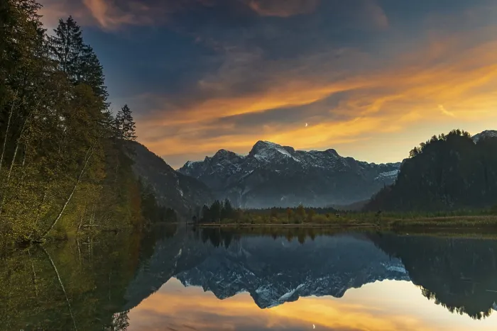 Framed Print : Almsee in autumn, evening light Framed Print : Almsee in autumn, evening light