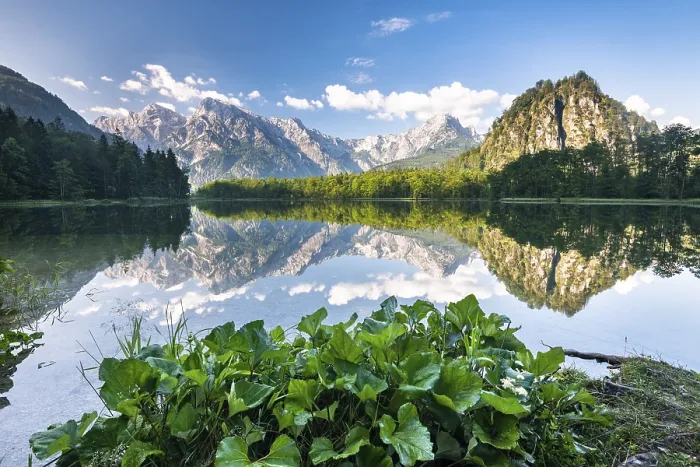 Framed Print : Almsee with reflection, Totes Gebirge Framed Print : Almsee with reflection, Totes Gebirge